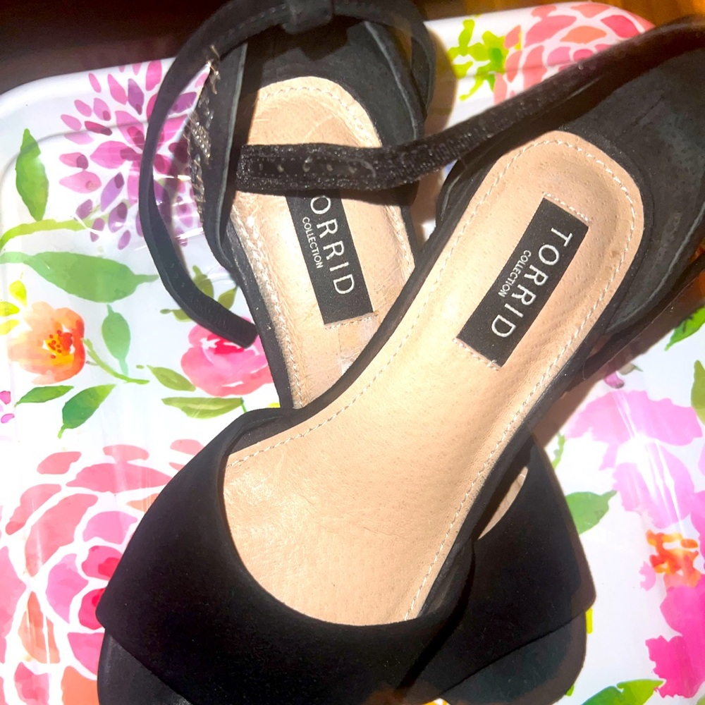 Torrid Black Heeled Sandals